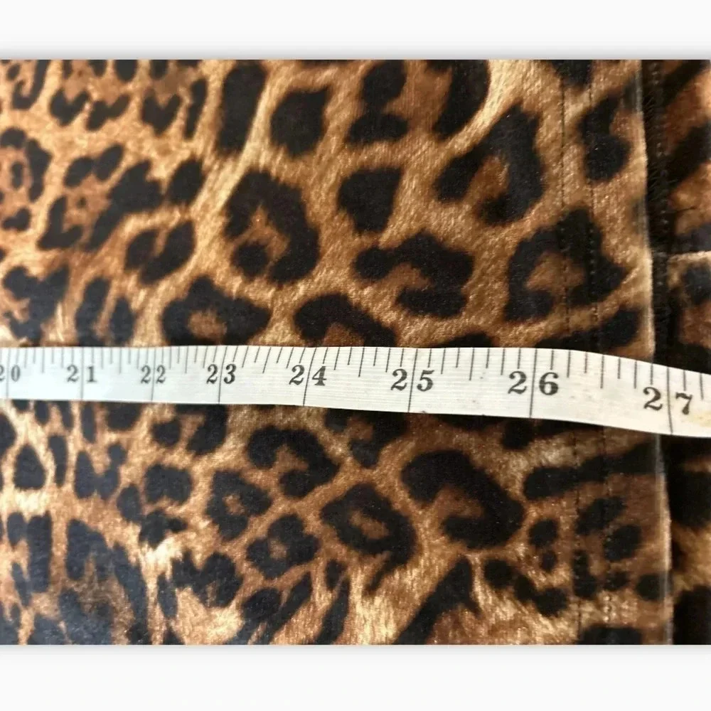 Tiger Mist Frankie Womens Velour Animal Print Cocktail Dress Size Large Bodycon - Picture 8 of 10